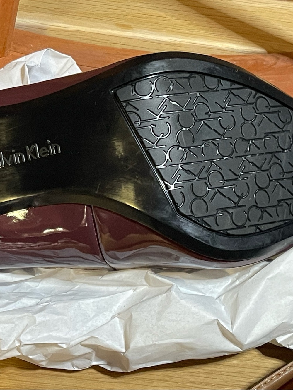 Clavin Klein “Nilly” Sharp Pointed Toe Pumps /Plum / Sz 10 / 3.5” Stiletto Heel - Picture 10 of 15